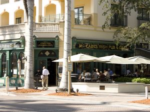 McCabes restaurant in downtown Naples - the happiest town. in Florida