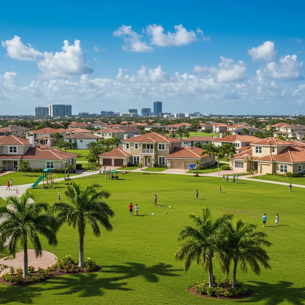 Family-friendly neighborhood in Naples, Florida, highlighting community appeal